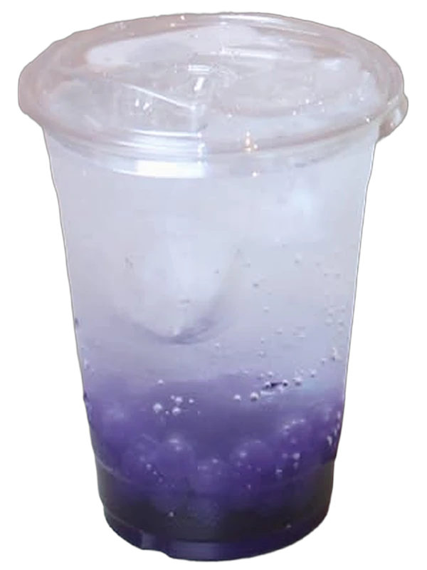 Soda italiana de blueberry con hielo
